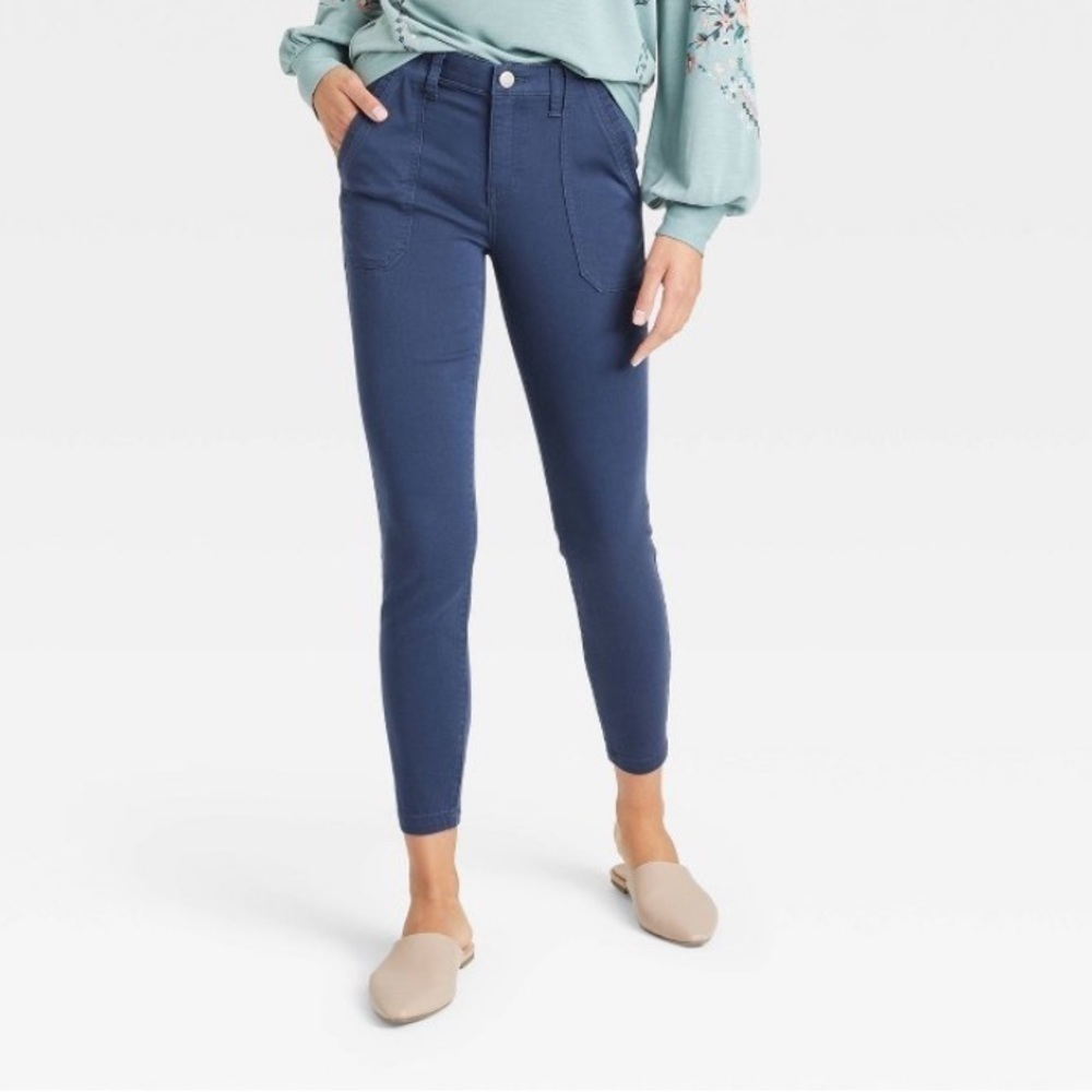 Knox rose blue utility skinny pant